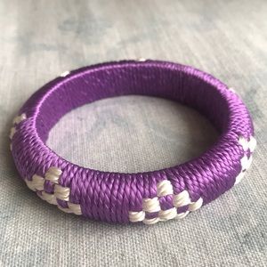 Purple threaded bracelet
